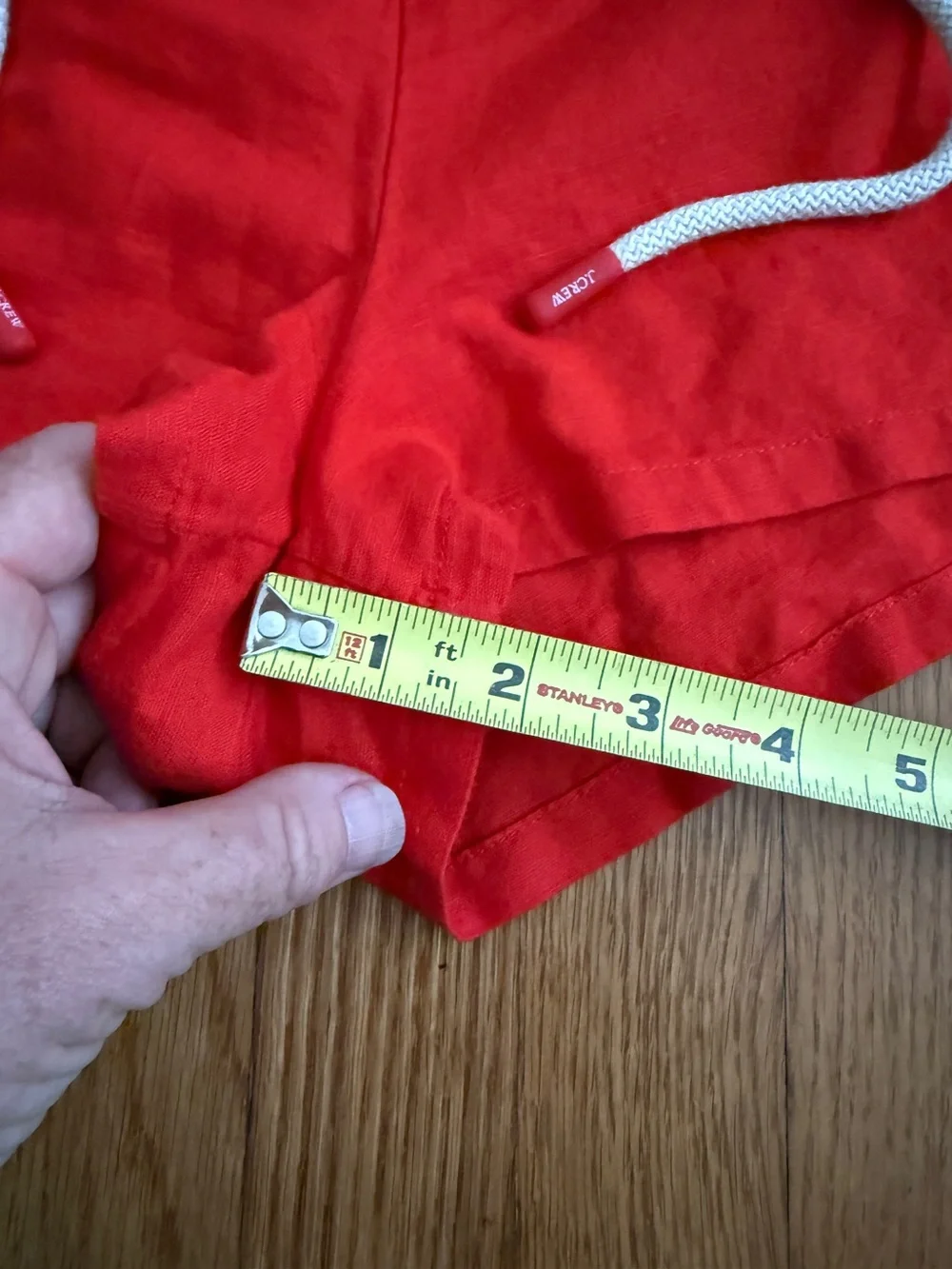 J. Crew red nautical casual warm weather shorts Small